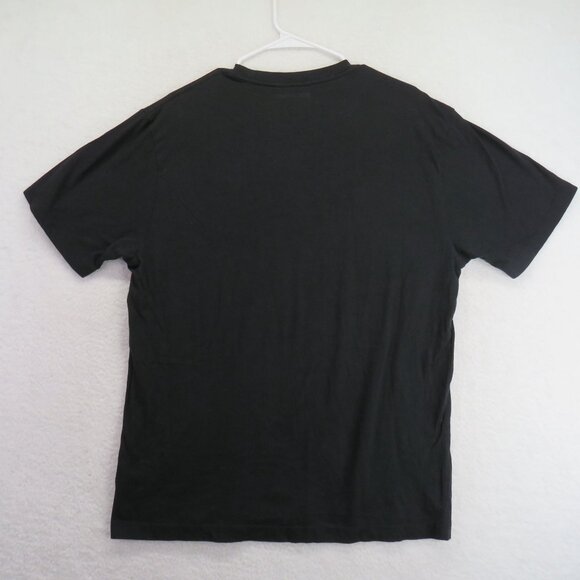 True Religion T Shirt Mens Sz Extra Large Black G old Foil Graphic Short Sleeve - Picture 3 of 9